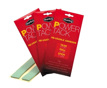 Acco Marbig Power Tack Re-Usable Adhesive 75 grams - Red x75