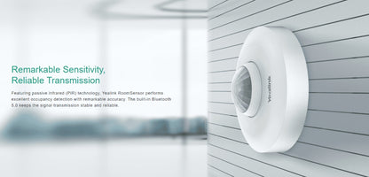 Yealink Room Sensor Room Occupancy Lighting & Temperature Sensor with Bluetooth Connectivity