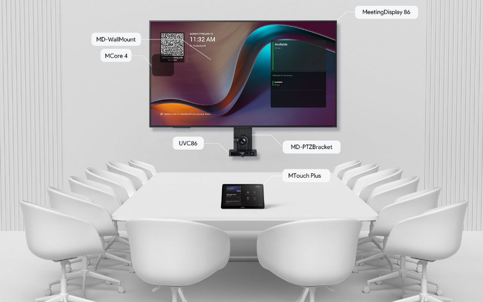 Yealink Universal Wall Mount Kit for Meeting Displays MD75/MD65/MD86 – Black