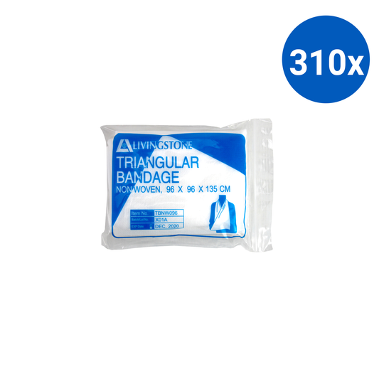 Livingstone Triangular Bandage Non-Woven 96 x 96 x 135 cm - White x310
