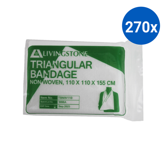 Livingstone Triangular Bandage Non-Woven 110 x 110 x 155 cm - White x270