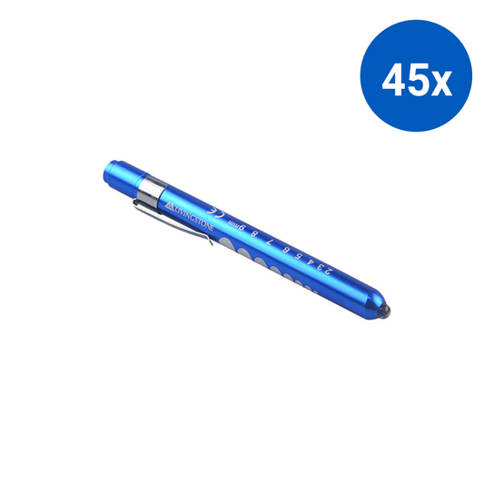 Livingstone Diagnostic Exam Pen Torch Guide LED Light 2 AAA Batteries Sold Separately - Blue x45