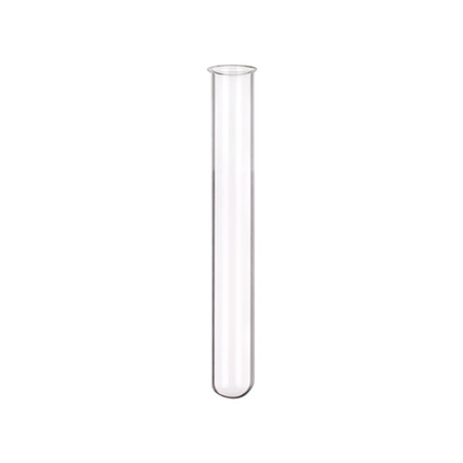 Livingstone Test Tubes with Rim 18 D x 150 H mm Borosilicate Glass 25/Bag - Clear x10