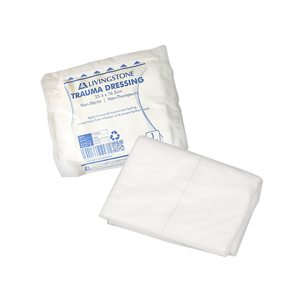 Livingstone Multi Trauma Dressing 25.4 x 76.2cm Non-Therapeautic Non Sterile 1/Pack - White x40