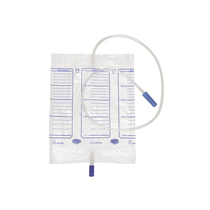 Livingstone Drainage Urine Bag 2L Graduated Push Pull Bottom Outlet and Non-Return Valve - Clear x365