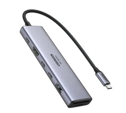 UGREEN 7-in-1 USB C Hub with Single 4K HDMI Silver