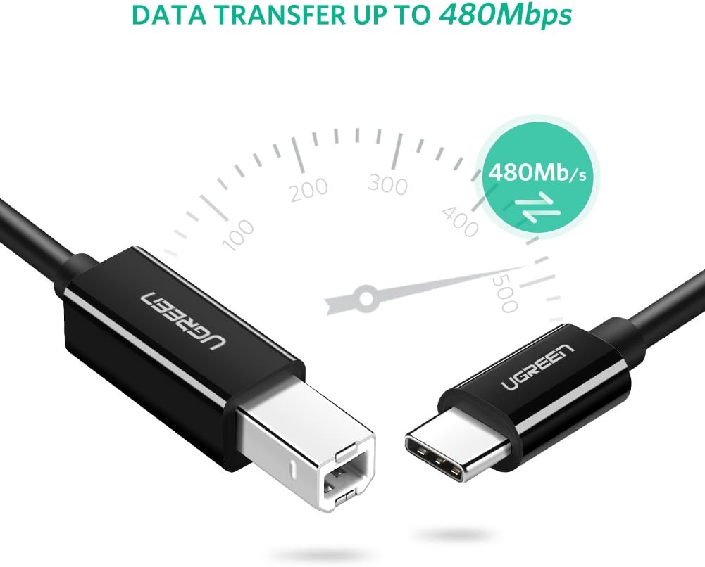 UGREEN 2M USB-C to USB-B 2.0 Cable
