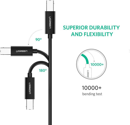 UGREEN 2M USB-C to USB-B 2.0 Cable