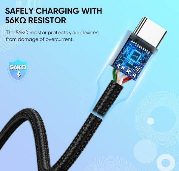 UGREEN USB-A 2.0 to USB-C CablAluminum Braid 2m Black
