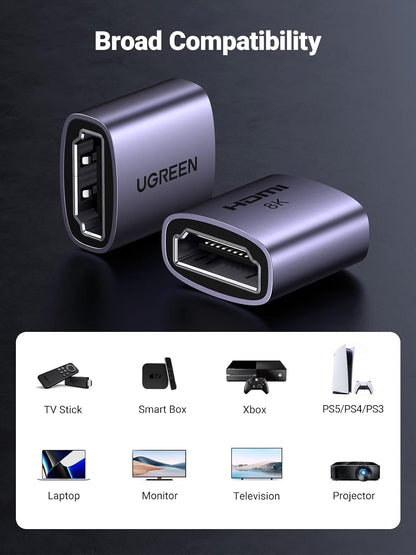 UGREEN HDMI 8K Female to Female Adapter Black