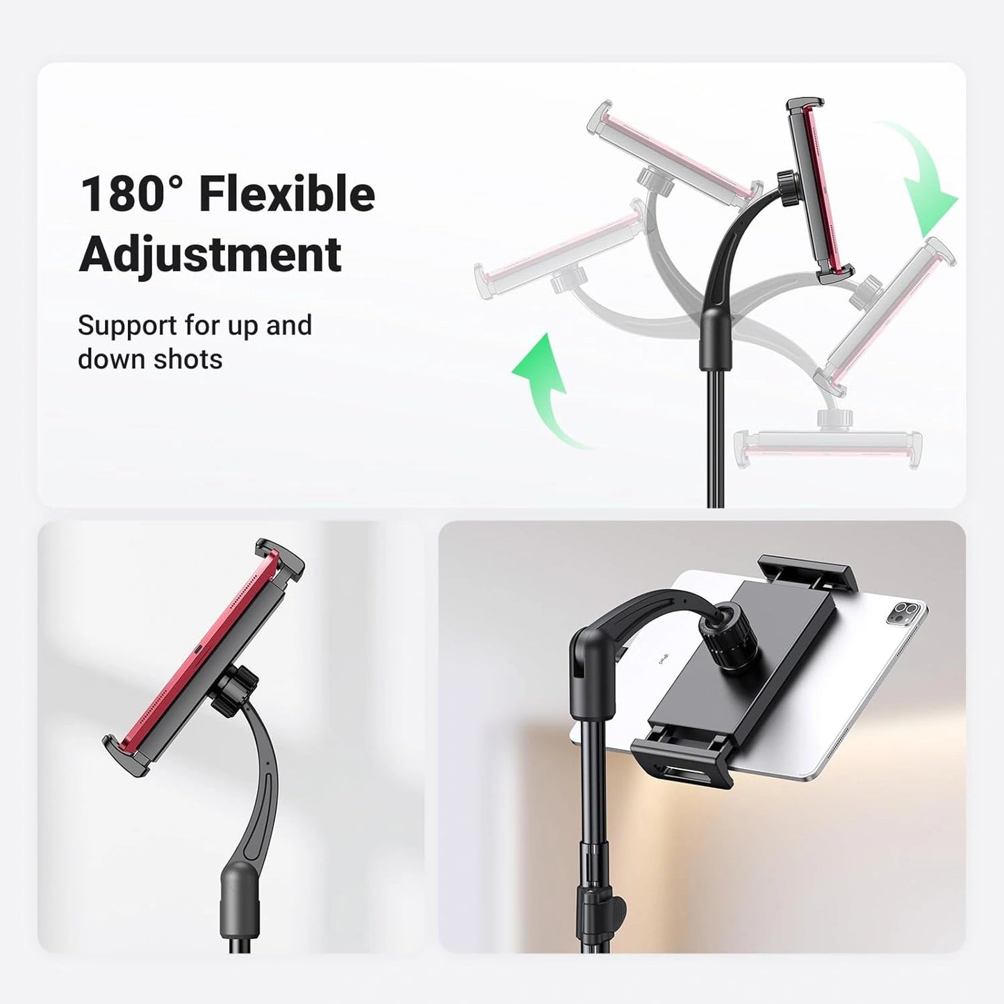 UGREEN 15647 2-in-1 Tablet + Phone Tripod Stand Black