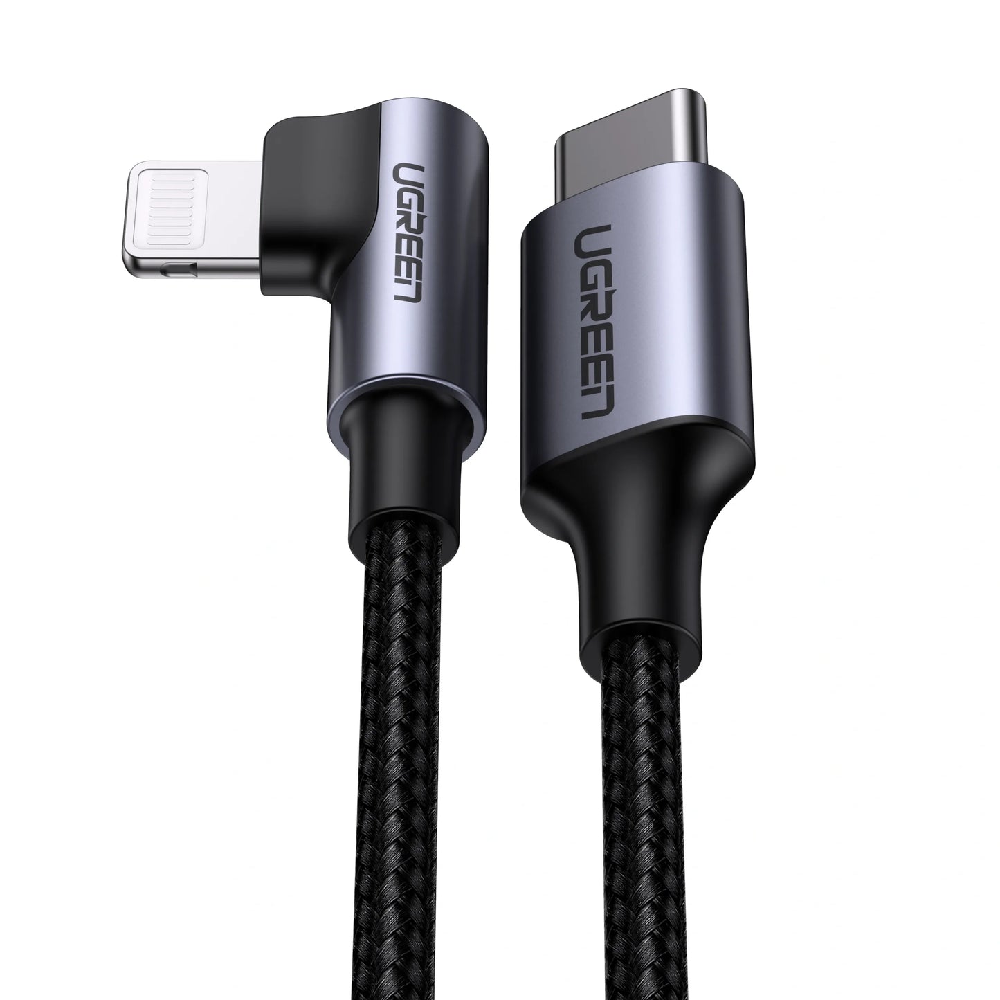 UGREEN USB-C to Lightning PD 90 Degree Cable 3A Max 1m