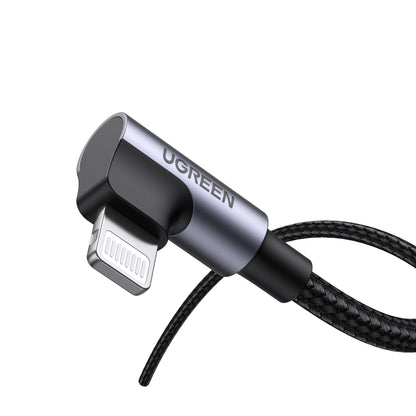 UGREEN USB-C to Lightning PD 90 Degree Cable 3A Max 1m