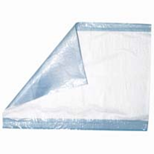 Livingstone Incontinence Underpad 8 Ply Tissue 56x40cm Machine Cut Polyethylene 200/Carton - Blue x10