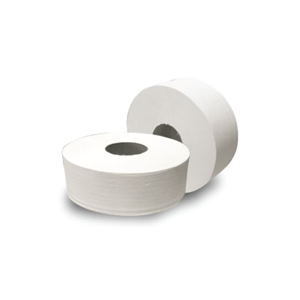 Sofeel Jumbo Soft Toilet Tissue Rolls 2-Ply Non Clogging & No Plastic 8 Rolls/Carton - White x10