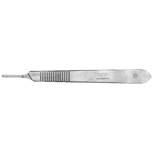Livingstone Scalpel Blade Handle Stainless Steel No. 3 13.5x1.2cm for Blades 6 to 16 - Silver x45