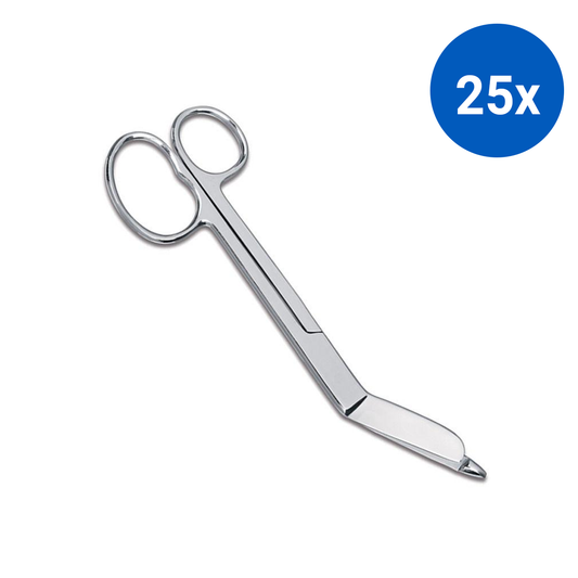 Livingstone Lister Bandage Scissors 18cm 61 grams Stainless Steel - Silver x25
