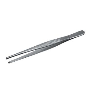 Livingstone Stainless Steel Dissecting Tissue Forceps 14cm with 1x2 Rat Tooth Grip – Silver x65