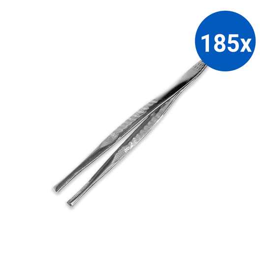 Livingstone First Aid Forceps/Tweezers 8.6cm Stainless Steel - Silver x185