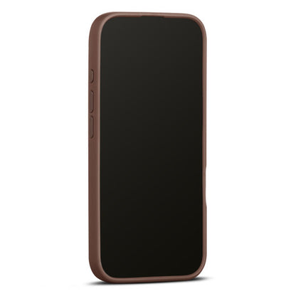 Woolnut Leather Case iPhone 16 - Cognac
