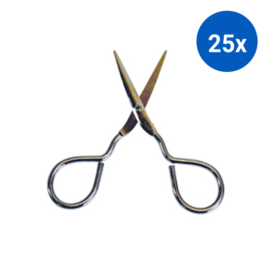 Livingstone First Aid Scissors Straight 9.5cm 10/Pack - Silver x25