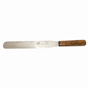 Livingstone Spatula 30mm Flat End Wooden Handle, Pharmacological 3x20cm Biodegradable Stainless Steel - Brown x30