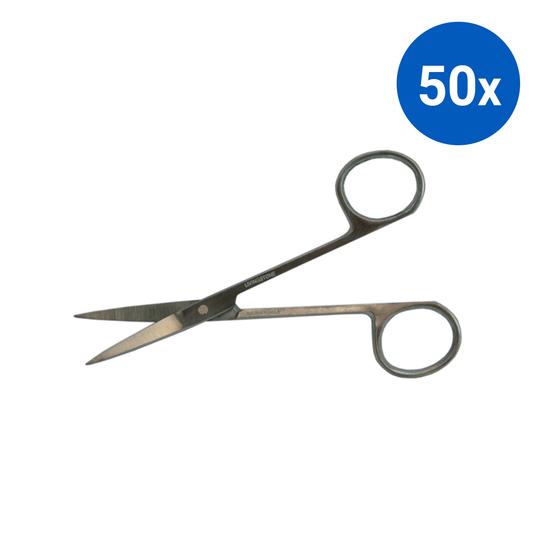 Livingstone Iris Gum Cuticle Scissors 115mm Sharp/Sharp Points Straight - Silver x50
