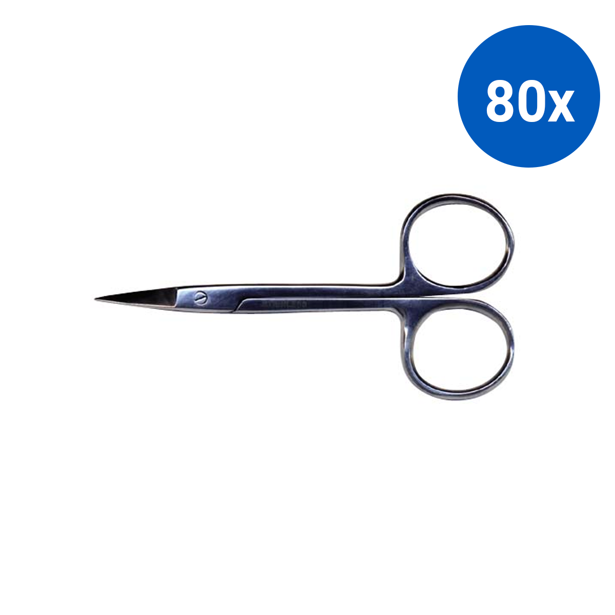 Livingstone Nail and Cuticle Scissors Straight 90mm 15g - Silver x80