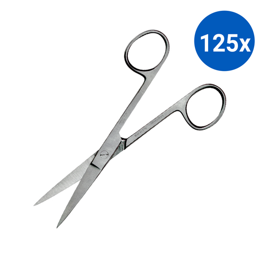 Livingstone Nurses Surgical Dissecting Scissors 13cm 29g Sharp/Sharp Straight SS - Silver x125