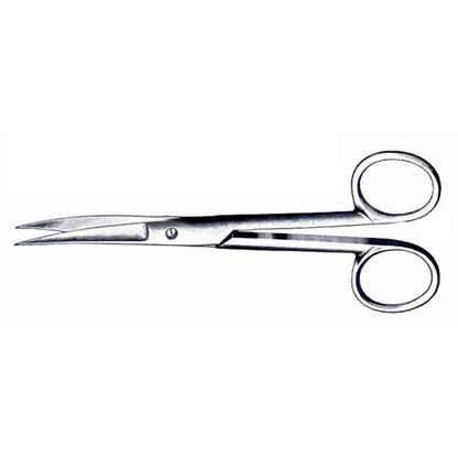 Livingstone Nurses Surgical Dissecting Scissors 13cm Sharp/Sharp Curved Stainless Steel - Silver x120
