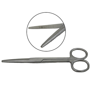 Livingstone Surgical Scissors 14CM Blunt Blunt Straight Stainless Steel Each - Silver x115