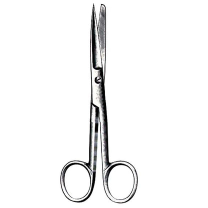 Livingstone Nurses Surgical Dissecting Scissors 15cm Sharp/Blunt Straight - Silver x120