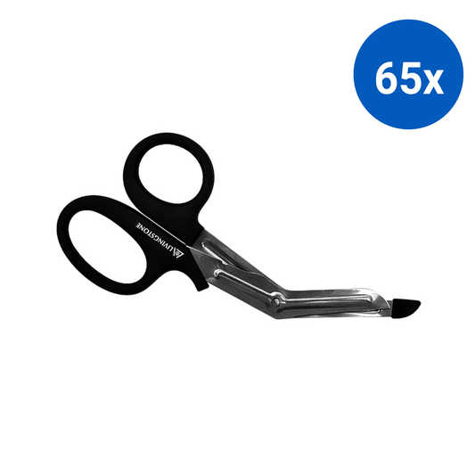 Livingstone Multi-Purpose Shears Bandage Scissors with Plastic Tip 19cm Stainless Steel - Black x65