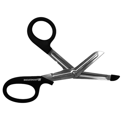 Livingstone Multi-Purpose Shears Bandage Scissors with Plastic Tip 19cm Stainless Steel - Black x65