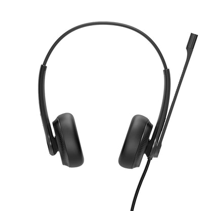Yealink YHD342 Wideband QD Dual Headset with Soft Leather Ear Cushion