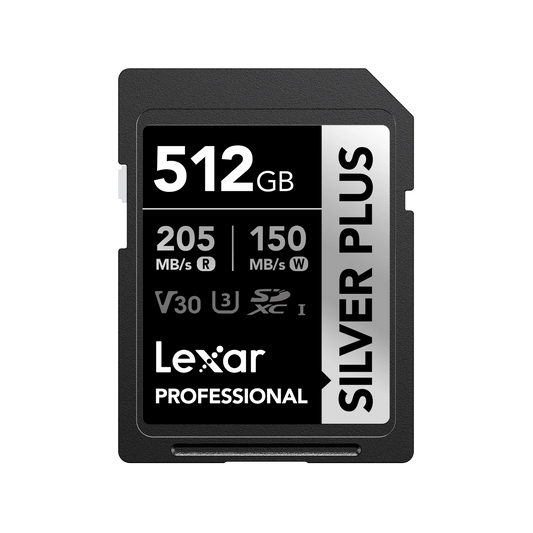 Lexar Professional Silver Plus SDXC UHS-I Card 512 GB