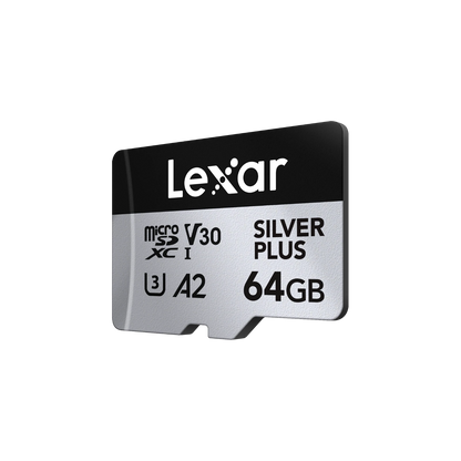 Lexar Professional Silver Plus V30 MicroSDXC UHS-I Card 64GB
