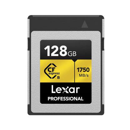 Lexar Professional GOLD CFexpress Type B Card 128 GB - Silver/Gold