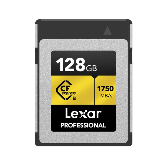 Lexar Professional GOLD CFexpress Type B Card 128 GB - Silver/Gold