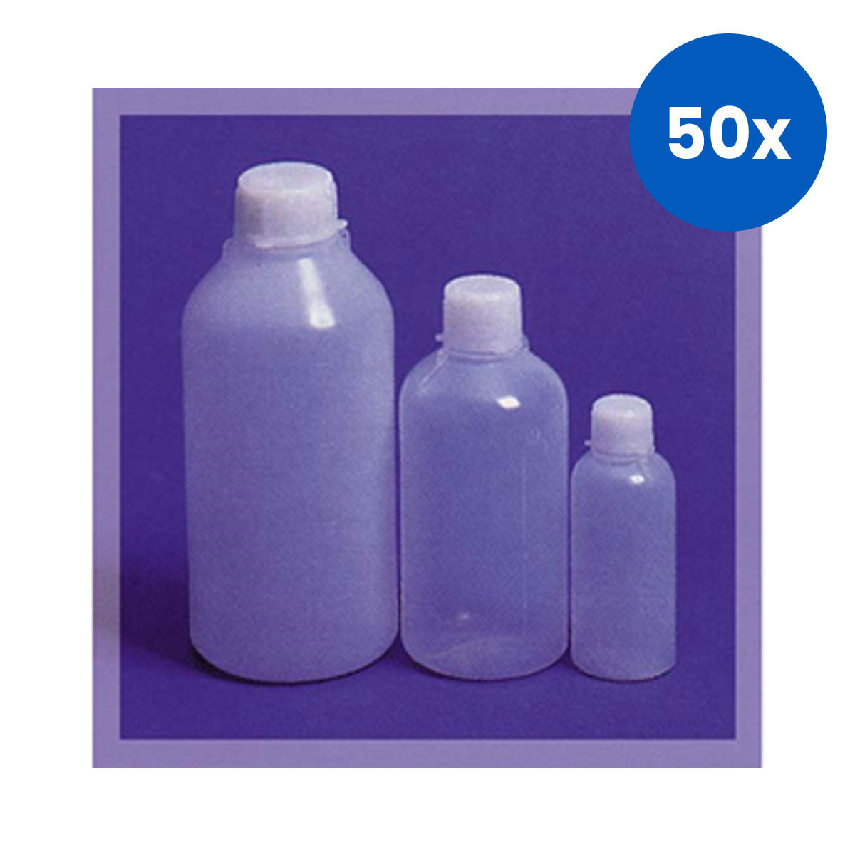 Aptaca Cylindrical Bottle with Inner Cap 500ml 74mm x 157mm x 23mm - White x50