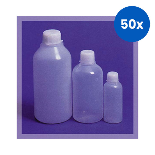Aptaca Cylindrical Bottle with Inner Cap 500ml 74mm x 157mm x 23mm - White x50