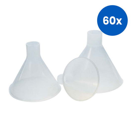 Aptaca Powder Funnel Polypropylene 100mm x  25mm - White x60