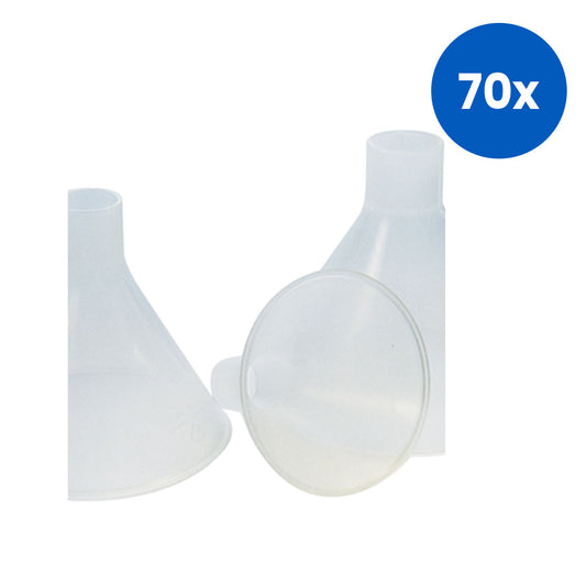 Aptaca Polypropylene Powder Funnel Autoclavable 80mm x 15mm - White x70
