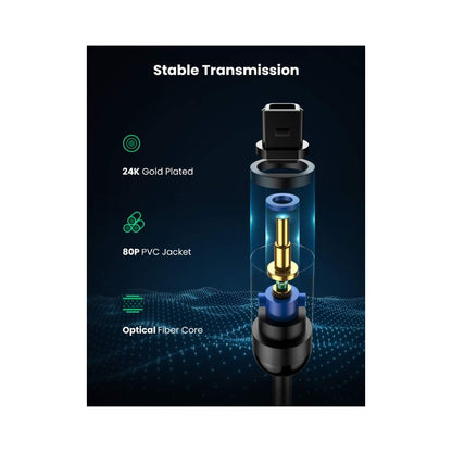 UGREEN Fiber Optical Audio Cable 3M Black