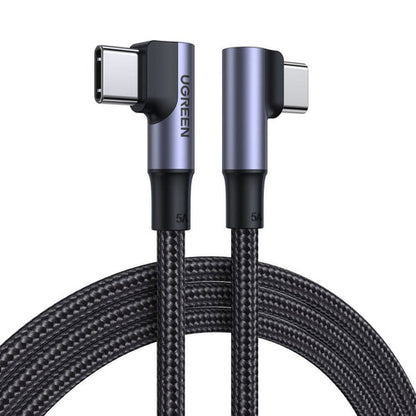 UGREEN 2M Angled USB-C Male to Male Cable Black