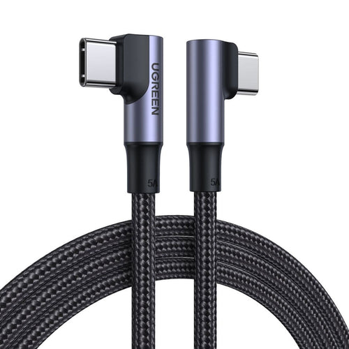 UGREEN 2M Angled USB-C Male to Male Cable Black
