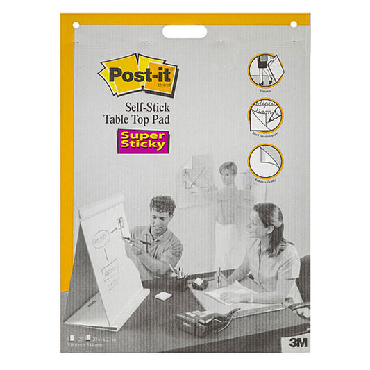 Post‑It Super Sticky Easel Tabletop Pad 508 x 584mm