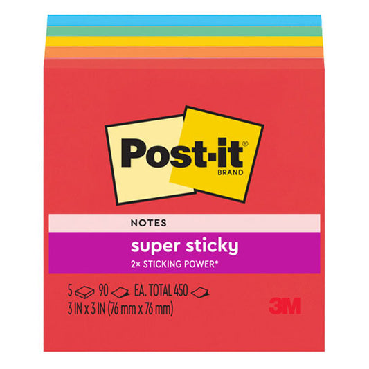 Post‑It Super Sticky Notes Marrakesh 76 x 76mm 5‑Pack