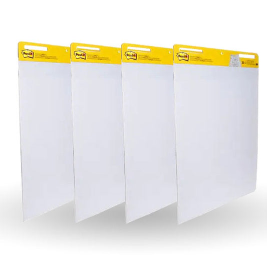 Post‑It Super Sticky Easel Pad White 635 x 775mm 4‑Pack