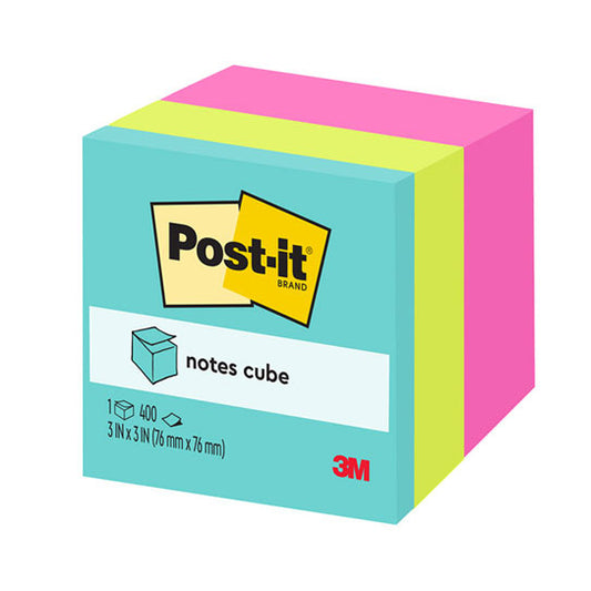Post‑It Memo Cube 76 x 76mm Assorted Colours